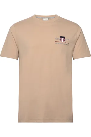 GANT Reg Archive Shield Emb Ss T-Shirt Beige
