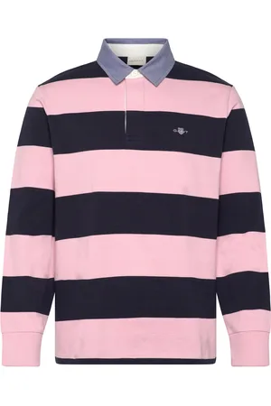 GANT Reg Chambray Stripe Heavy Rugger Pink
