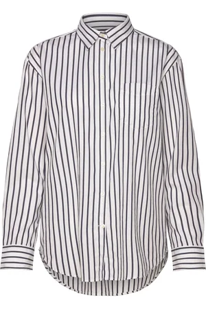 GANT Rel Classic Poplin Striped Shirt Navy
