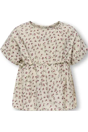 ONLY Kmgthyra Life S/S Top Wvn Noos Cream