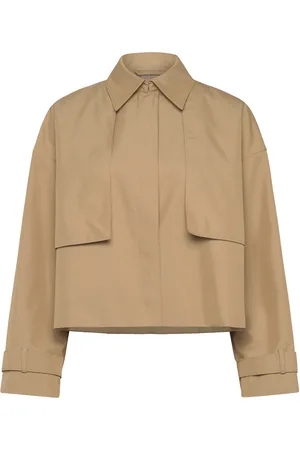 Calvin Klein Cotton Twill Trench Jacket Beige