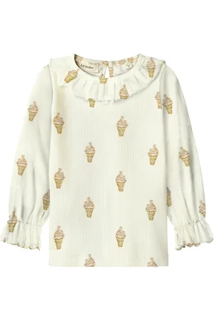 Lil Atelier Nmfgavo Eug Ls Slim Top Lil Beige