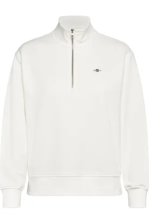 GANT Shield Half-Zip White