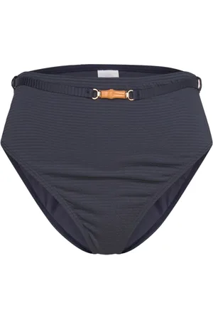 By Malina Sirine High Rise Bikini Bottoms Navy