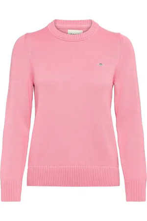 GANT Classic Cotton C-Neck Pink