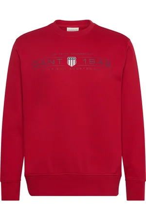 GANT Graphic C-Neck Sweat Red