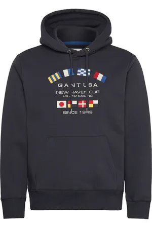 GANT Graphic Sweat Hoodie Navy