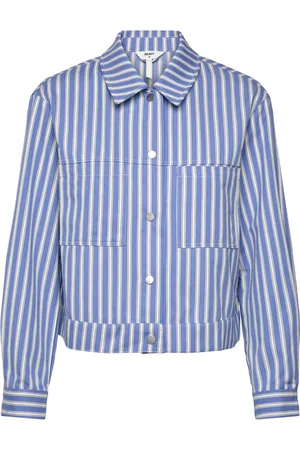 Object Objsola Re Ls Twill Shirt E Ott Blue
