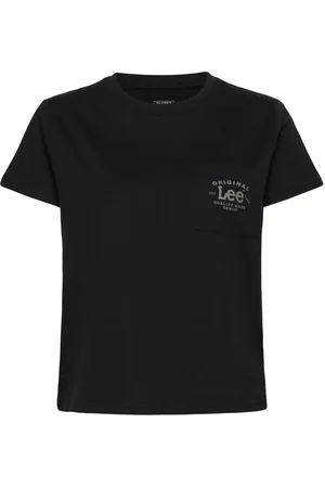Lee Logo Pocket Tee Black