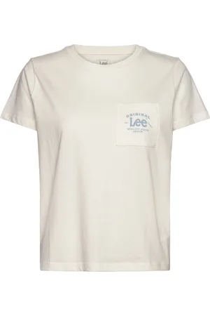Lee Logo Pocket Tee White