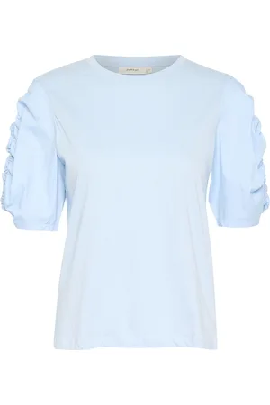INWEAR Payanaiw Woven Trim Tshirt Blue