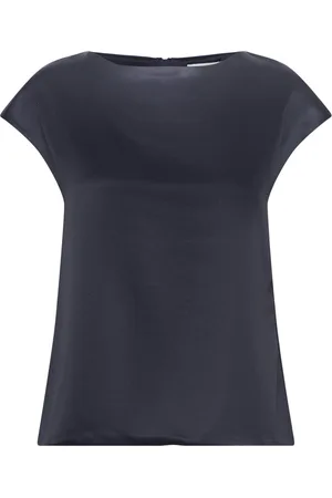 Ahlvar Gallery Yui Satin Top Navy