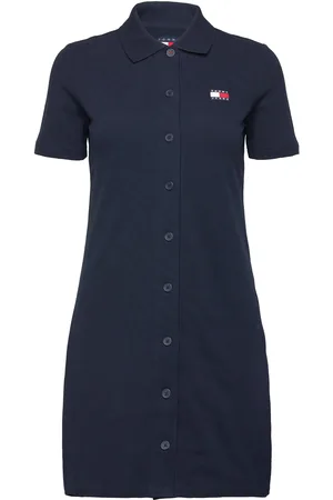 Tommy Hilfiger Tjw Badge Pique Polo Dress Navy