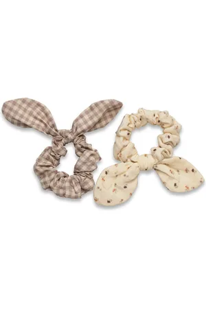Lil Atelier Nkfacc-Lalu 2 Pack Hair Elastic Lil Beige