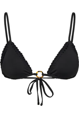 By Malina Roselyn Crochet Trimmed Bikini Top