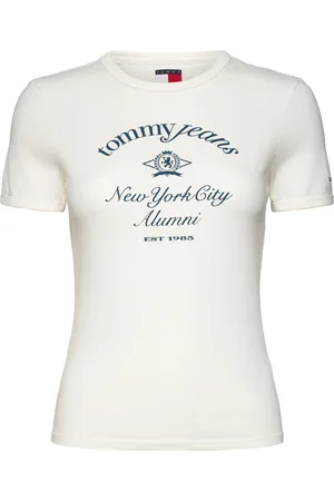 Tommy Hilfiger Tjw Slim Crest Nyc Ringer Tee White