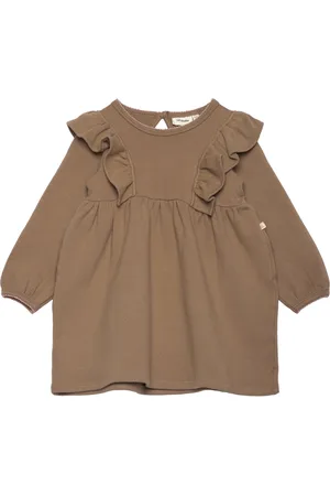 Lil Atelier Nmfthoro Hag Ls Dress Lil Brown