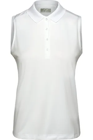 Callaway Sleeveless Knit Polo White