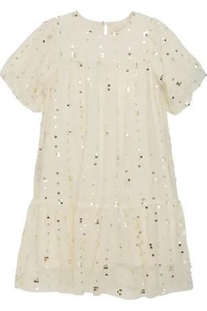 Creamie Dress Sequins Cream