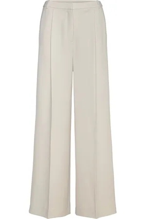 Calvin Klein Travel Twill Wide Leg Pant Cream