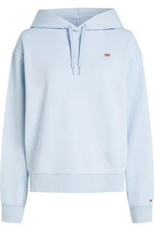 Tommy Hilfiger Reg Contrast Flag Hoodie Blue
