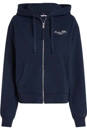 Tommy Hilfiger Reg Script Zip Hoodie Navy
