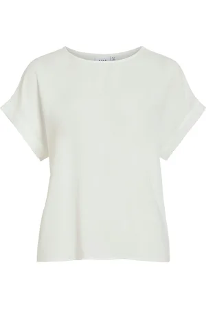 VILA Vijosa S/S Top - Noos White