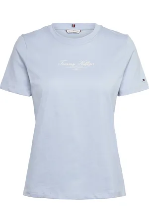 Tommy Hilfiger Reg Script C-Nk Tee Ss Blue