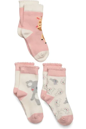 Benetton Knitted Socks 3 Pair Pink