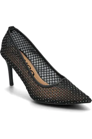 Bianco Biasassy Pump Rhinest Mesh