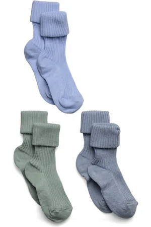 mp Denmark Cotton Rib Baby Socks - 3-Pack Blue
