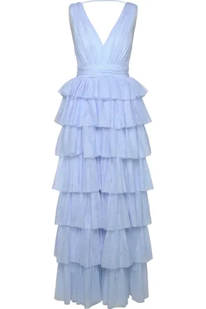 BUBBLEROOM Tulle Frill Gown Blue