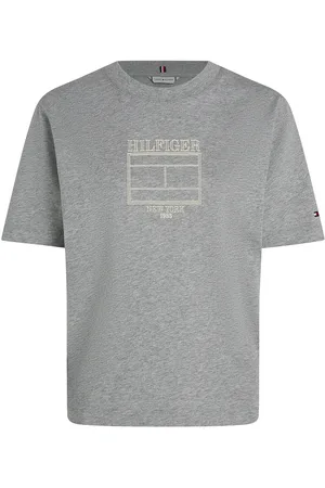 Tommy Hilfiger Mdrn Outline Flag C-Nk Tee Grey