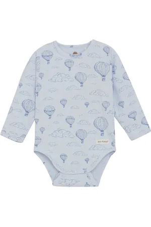 EN FANT Body Ls Rib Aop Blue