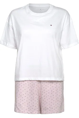 Tommy Hilfiger Ss Prt Pj Short Set White