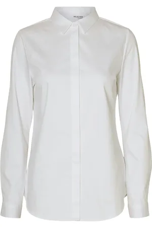 SELECTED Slfromie Ls Fitted Shirt Noos White