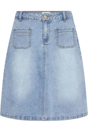Cream Crjuliette Denim Skirt Blue