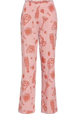 Object Objsage Hw Stright Pants 137 Pink