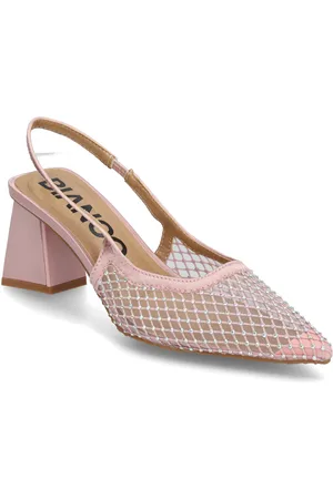 Bianco Biamaralyn Slingback Rhinest Mesh Pink