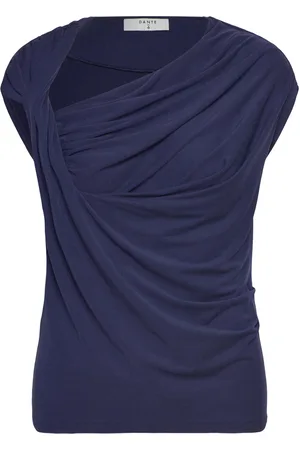 Dante 6 Vicente Twist Detail Jersey Top Navy