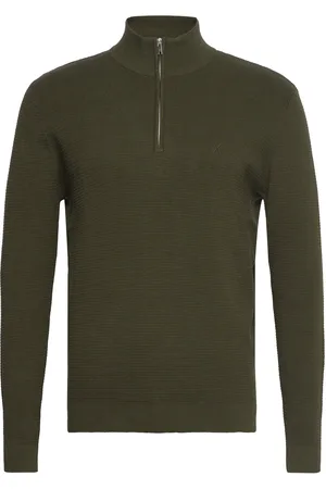 Clean Cut Oscar Half-Zip Knit Green