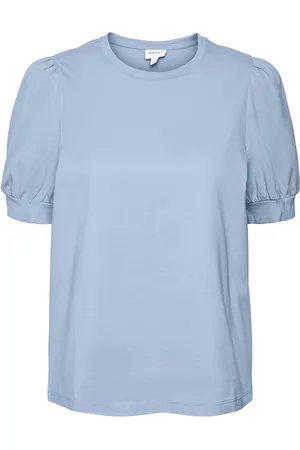 VERO MODA Vmkerry 2/4 O-Neck Top Vma Noos Blue