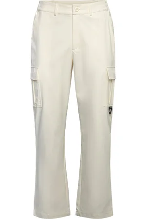 Sixth June Textured Utility Cargo Pants Cream