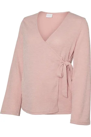 Mama;licious Mllaurie Tess Ls Wrap Top 2F Pink