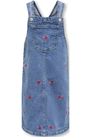 ONLY Kmgklara Y/Y Heart Spencer Dress Dnm Blue