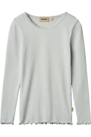WHEAT Rib T-Shirt L/S Reese Blue