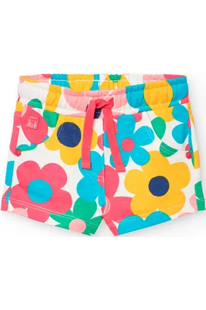 Boboli Fleece Shorts Floral Patterned