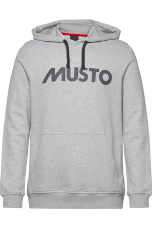 MUSTO M Logo Hoodie Grey