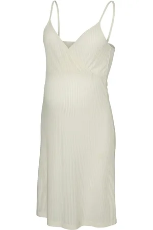 Mama;licious Mlpansy Tess Sl Nightgown 2F Cream