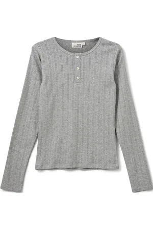 Sofie Schnoor Petriciasy Pointelle Longsleeve Tee Grey